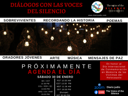 Aprovecha la oportunidad de platicar con sobrevivientes y honrar a las víctimas del holocausto: «Diálogos con las voces del silencio»